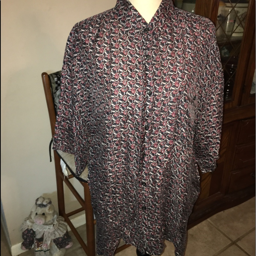 100% Silk men’s button down